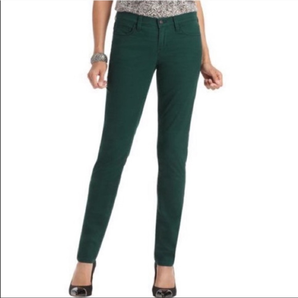 Loft Modern Skinny Jeans in Dark Green
